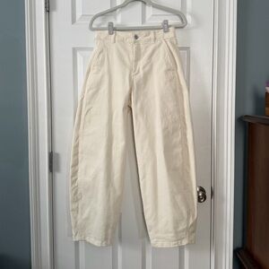 Everlane High-Rise Utility Pant in Off-White